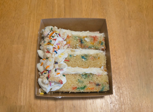 funfetti cake slice